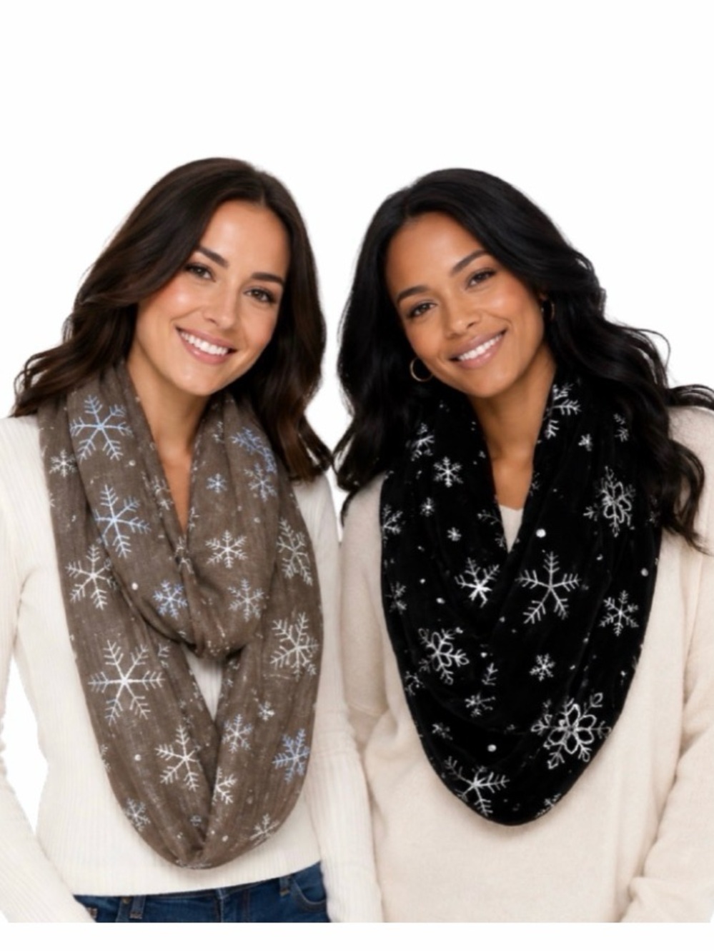 Lavello Snowflake Splendor Scarf Set